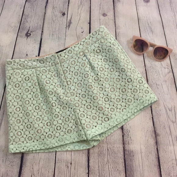 Victoria Beckham for Target Pants - Victoria Beckham Size 6 Mint Lace Shorts
